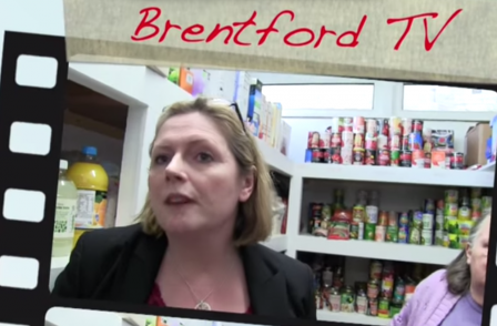 Tory MP visiting Brentford foodbank provides former mag editor with Youtube hit for fledgling Constituency TV